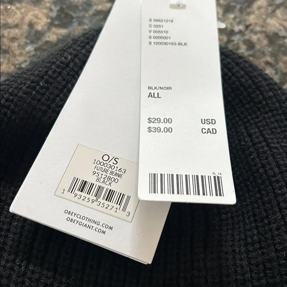 OBEY FUTURE BEANIE SIZE O/S NWT - Picture 3 of 5